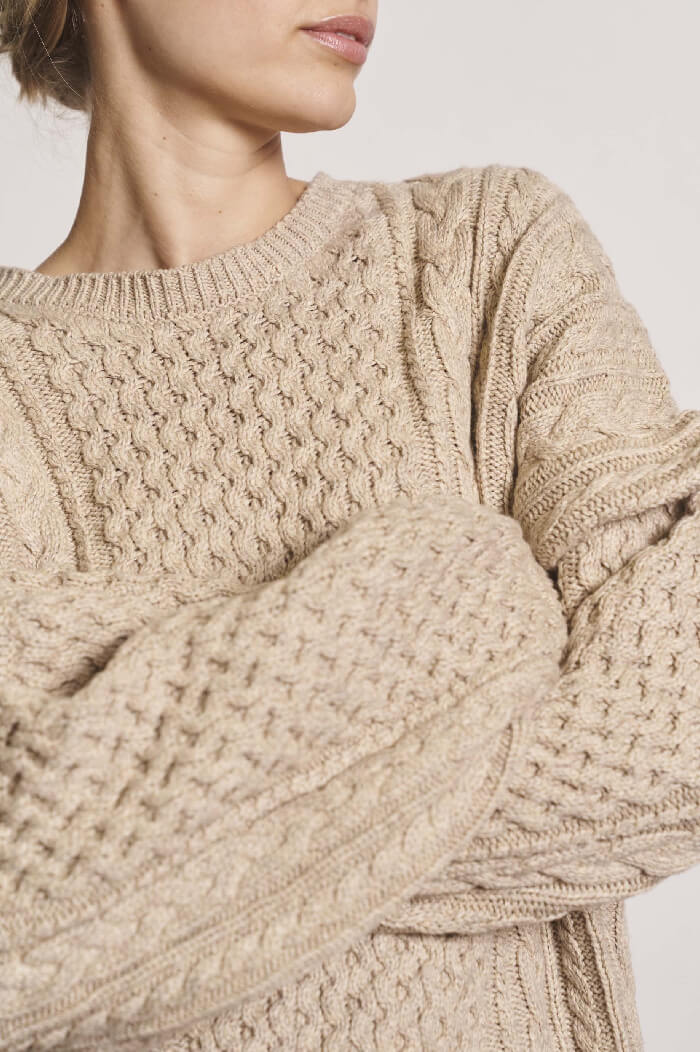 Bikka Cable Knit Top fra Norr