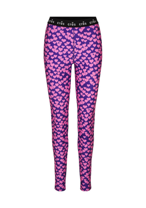 Katecras Leggings Heartbeats Purple fra Cras